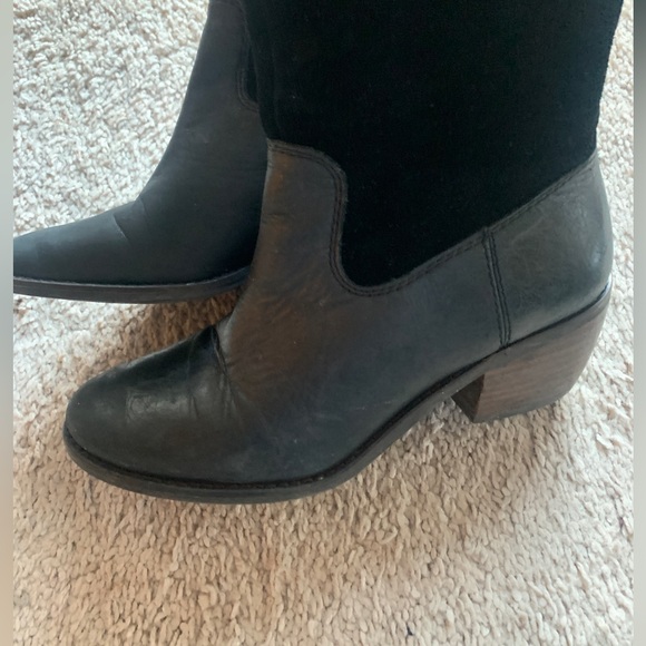 Lucky Brand Leather and Suede Komah Boots - Picture 5 of 9